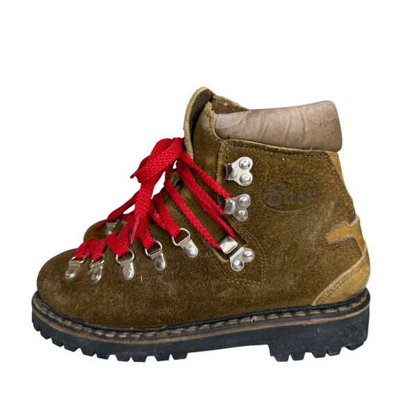 Vintage Bass Suede Leather Mountaineering Hiking Boots Womens 5.5 - Picture 2 of 8